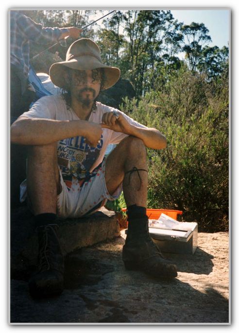 FJ takes a break on the great canoe trip Oct 1995